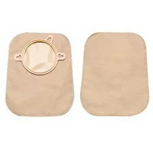 Hollister 18354 New Image 7" Closed Mini-Pouch - Flange 2(3/4)", Blue, Beige Opaque, No Filter, Box of 30