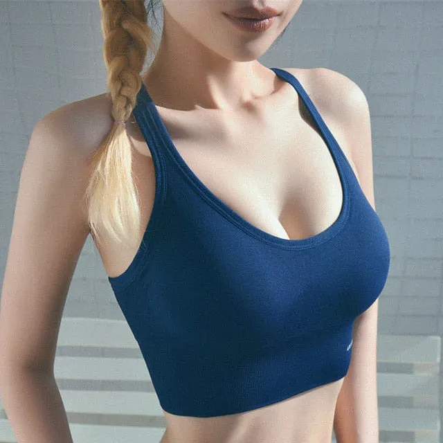 Hollow Breathable Crop Vest Bra