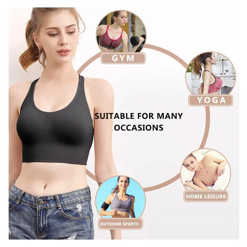 Hollow Breathable Crop Vest Bra
