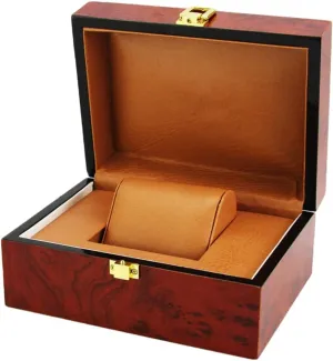 Homoyoyo Elegant Watch Case Organizer Portable Watch Storage Box for Men Women for Dresser