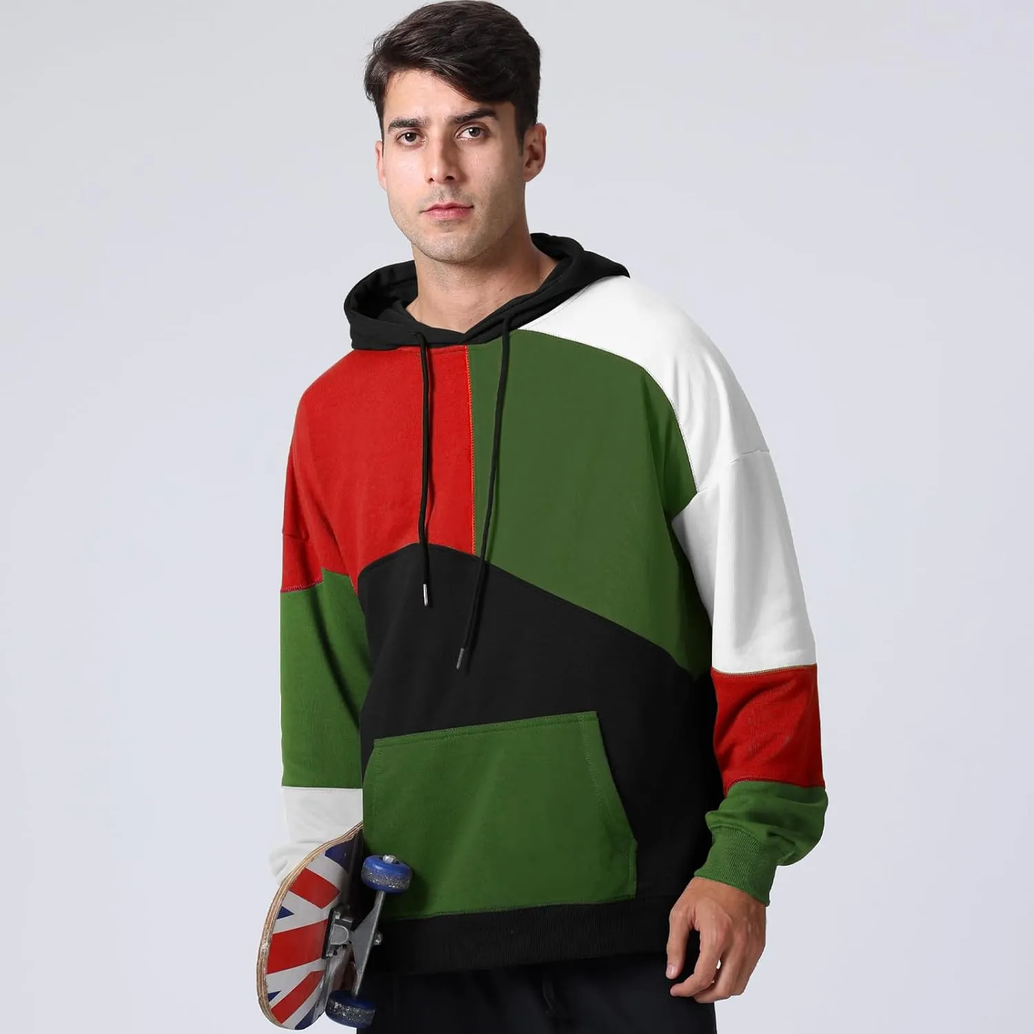 Hoodies for Men & Woman Pullover, Mens Fashion Hip-Hop Hooded Sweatshirt Casual Long Sleeve