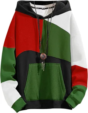 Hoodies for Men & Woman Pullover, Mens Fashion Hip-Hop Hooded Sweatshirt Casual Long Sleeve