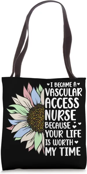 I Became A Vascular Access Nurse Vascular Access Nursing Tote Bag