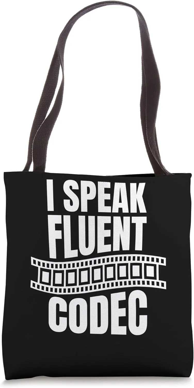 I Speak Fluent Codec Editor Filmmaker Movie Tote Bag