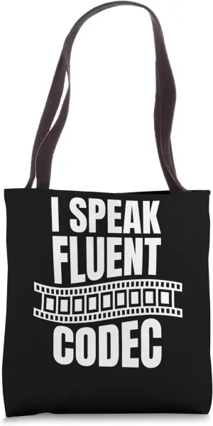 I Speak Fluent Codec Editor Filmmaker Movie Tote Bag
