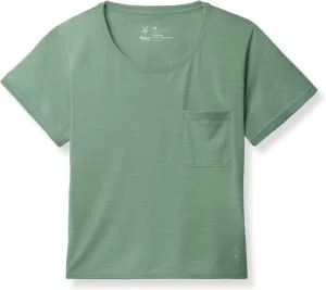 IBEX Merino Wool Paradox Pocket Short Sleeve Tee for Women | Lightweight & Breathable Solid Crew Neck Women's Top
