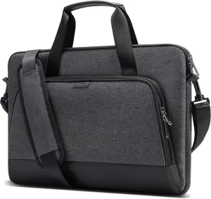 Inateck Laptop Bag with Trolley Strap, Compatible with 14-inch MacBook Pro/Max M4 M3 M2 M1 2021-2024, 13-inch MacBook Pro/Air M2 M1 2010-2022, 13.5-inch Surface Laptop 6/5, Dark Gray