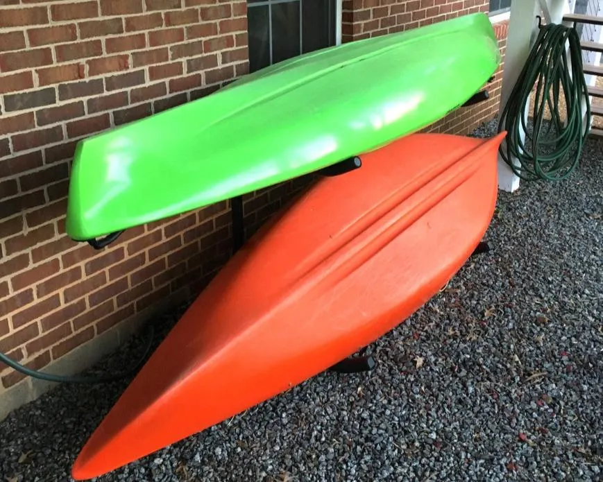 Indoor-Outdoor Freestanding Kayak Rack | Kayak Storage System