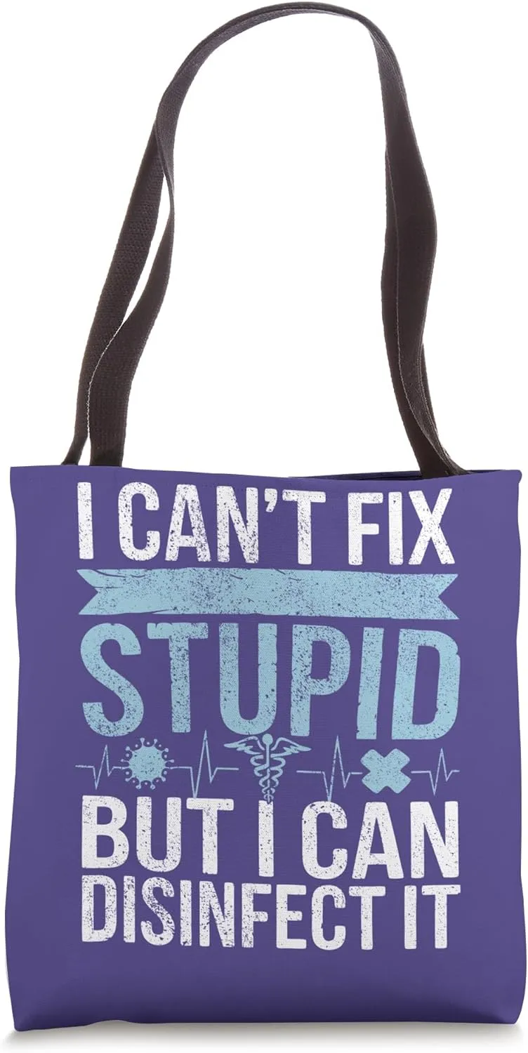 Infection Control I Can Disinfect It Infection Control Nurse Tote Bag
