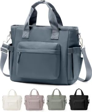 Insulated Lunch Bag Women Large Lunch Tote Bag with Shoulder Strap Adult Lunch Box Bags for Women Men Work Royal Blue Lunch Boxes with Water Bottle Holder