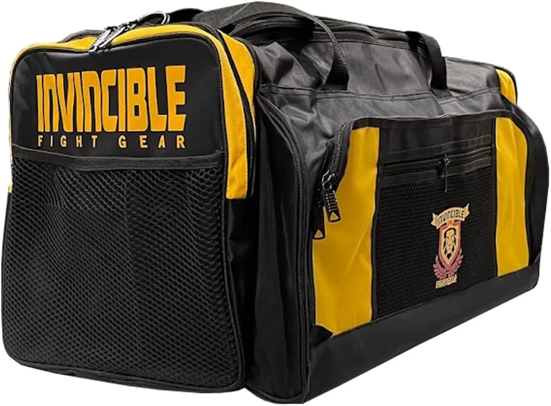 Invincible Hold-All Gym Bag, Breathable Duffle Mesh Bag for Boxing, MMA, Kickboxing, Wrestling & Sports, Waterproof & Rip-Stop Nylon – Large, 26 Inch