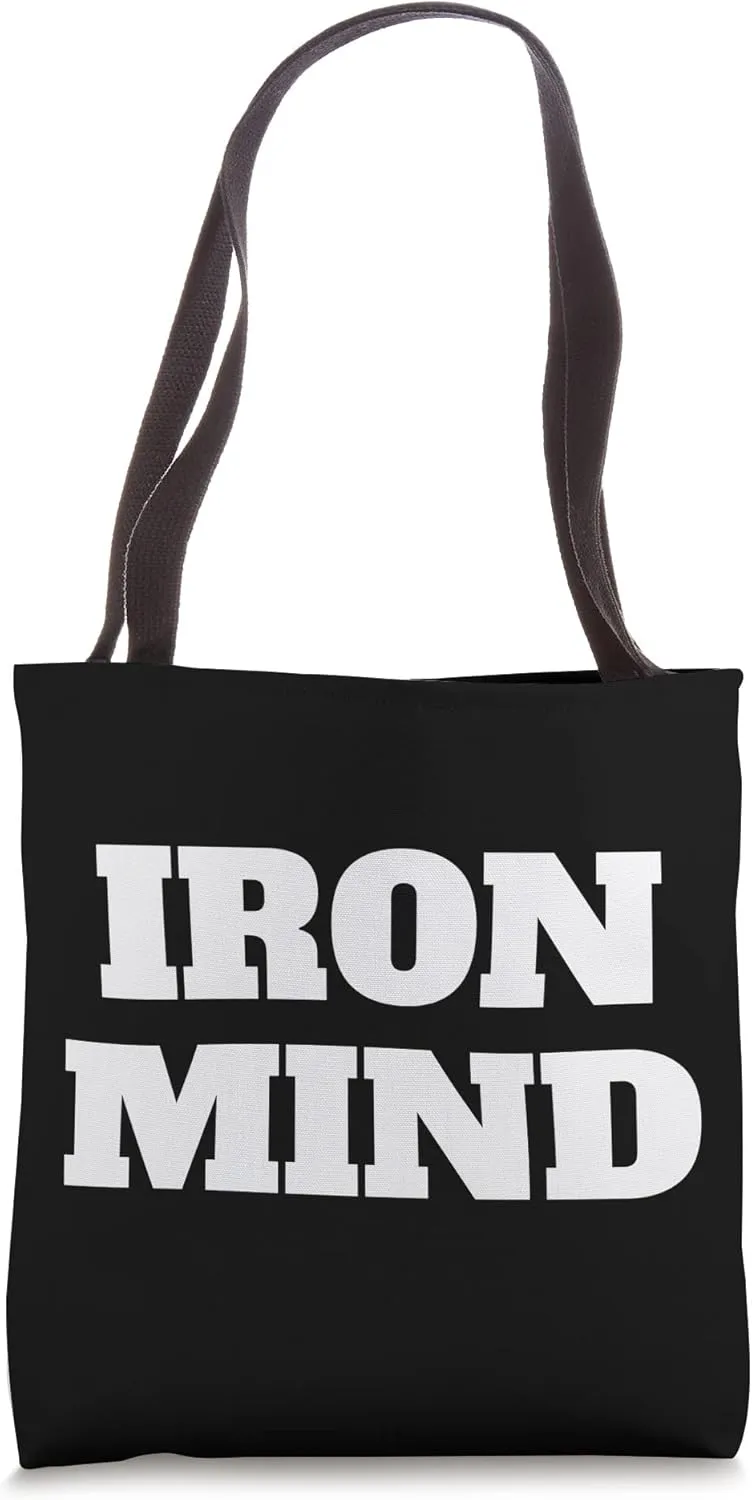 Iron Mind Hustle Hard Build Discipline Mindset Tote Bag