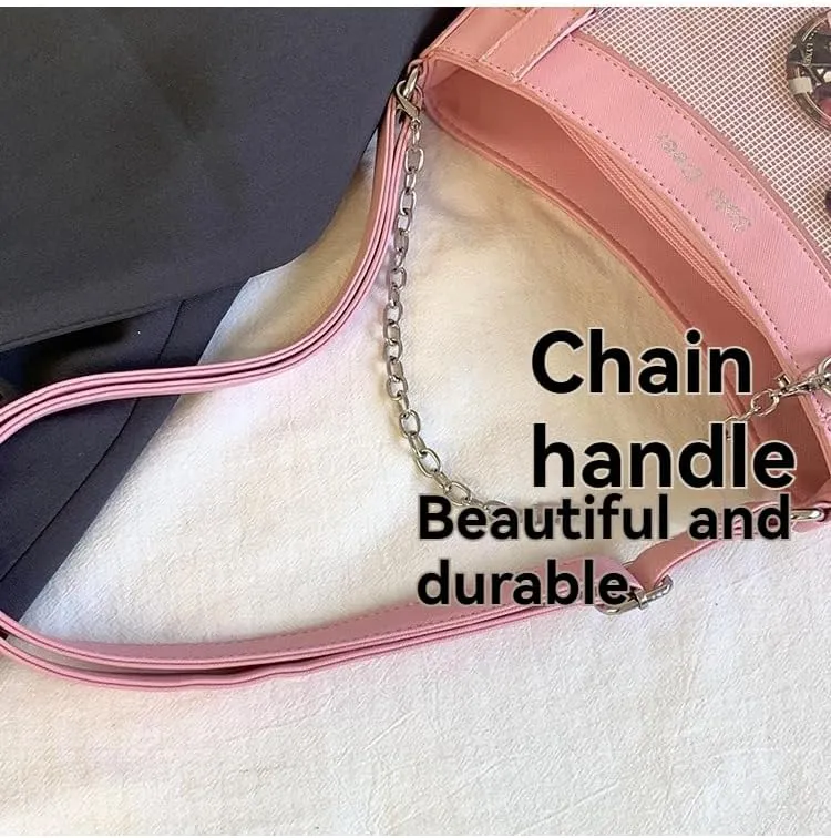 Ita Bag Crossbody Y2k Purse Coquette Anime Itabags Handbag Shoulder Bag Grunge Pin Display Bag Lolita Purse Cutecore (Pink)