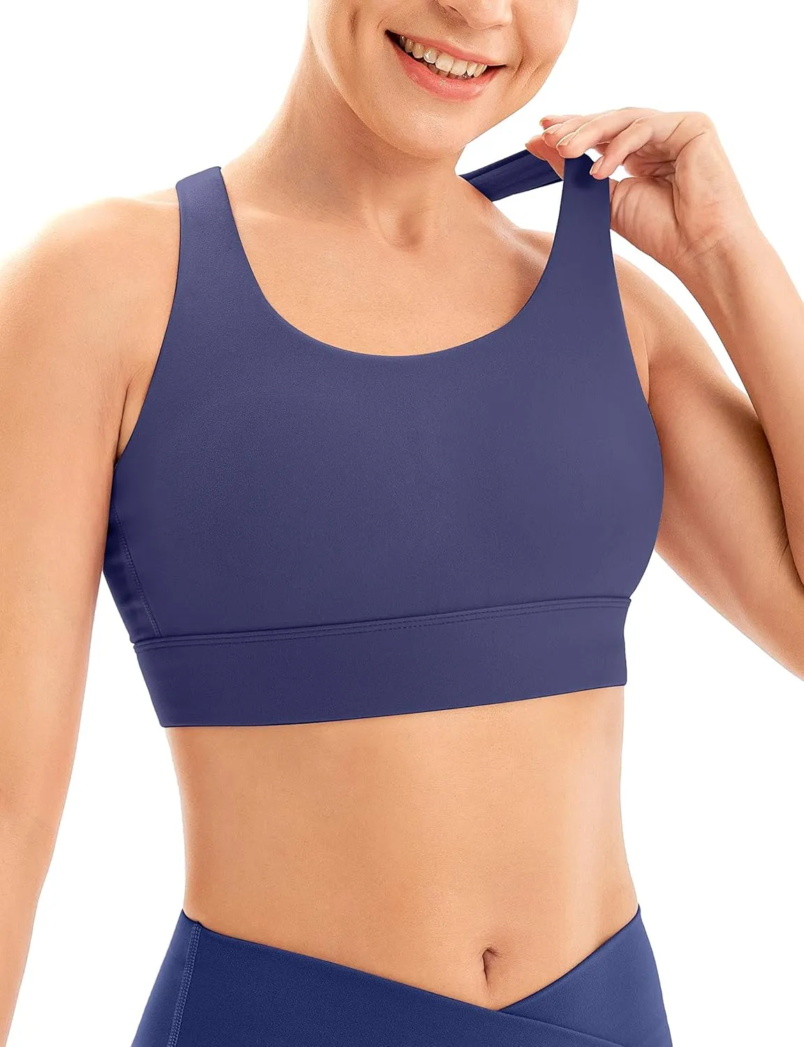 IUGA Sports Bras for Women High Support Large Bust High Impact Womens Sports Bras Strappy Padded Sports Bra