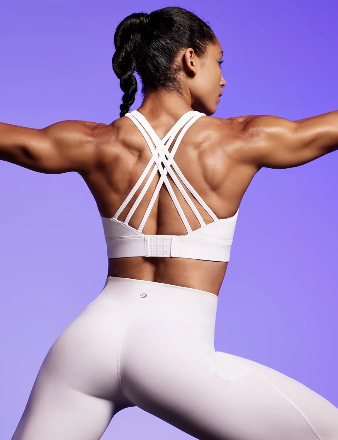 IUGA Sports Bras for Women High Support Large Bust High Impact Womens Sports Bras Strappy Padded Sports Bra