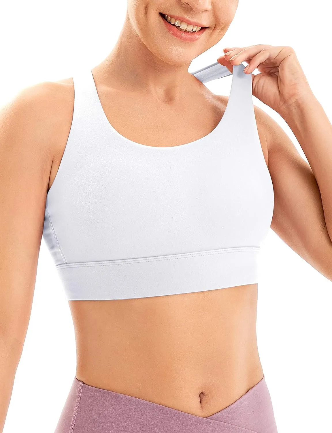 IUGA Sports Bras for Women High Support Large Bust High Impact Womens Sports Bras Strappy Padded Sports Bra