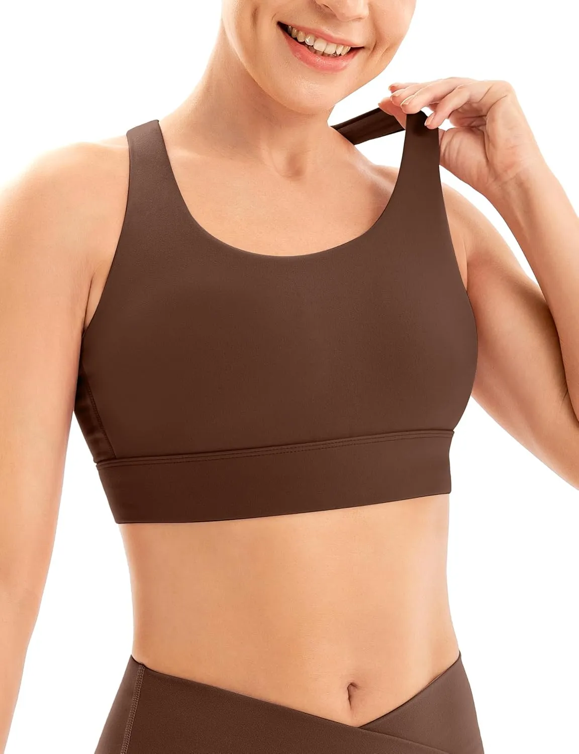 IUGA Sports Bras for Women High Support Large Bust High Impact Womens Sports Bras Strappy Padded Sports Bra