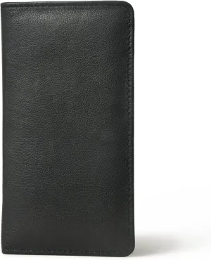 Jajmo Legacy Bifold Genuine Leather Long Vintage Wallet Checkbook Card Case Holder For Men