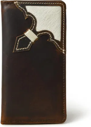 Jajmo Legacy Bifold Genuine Leather Long Vintage Wallet Checkbook Card Case Holder For Men