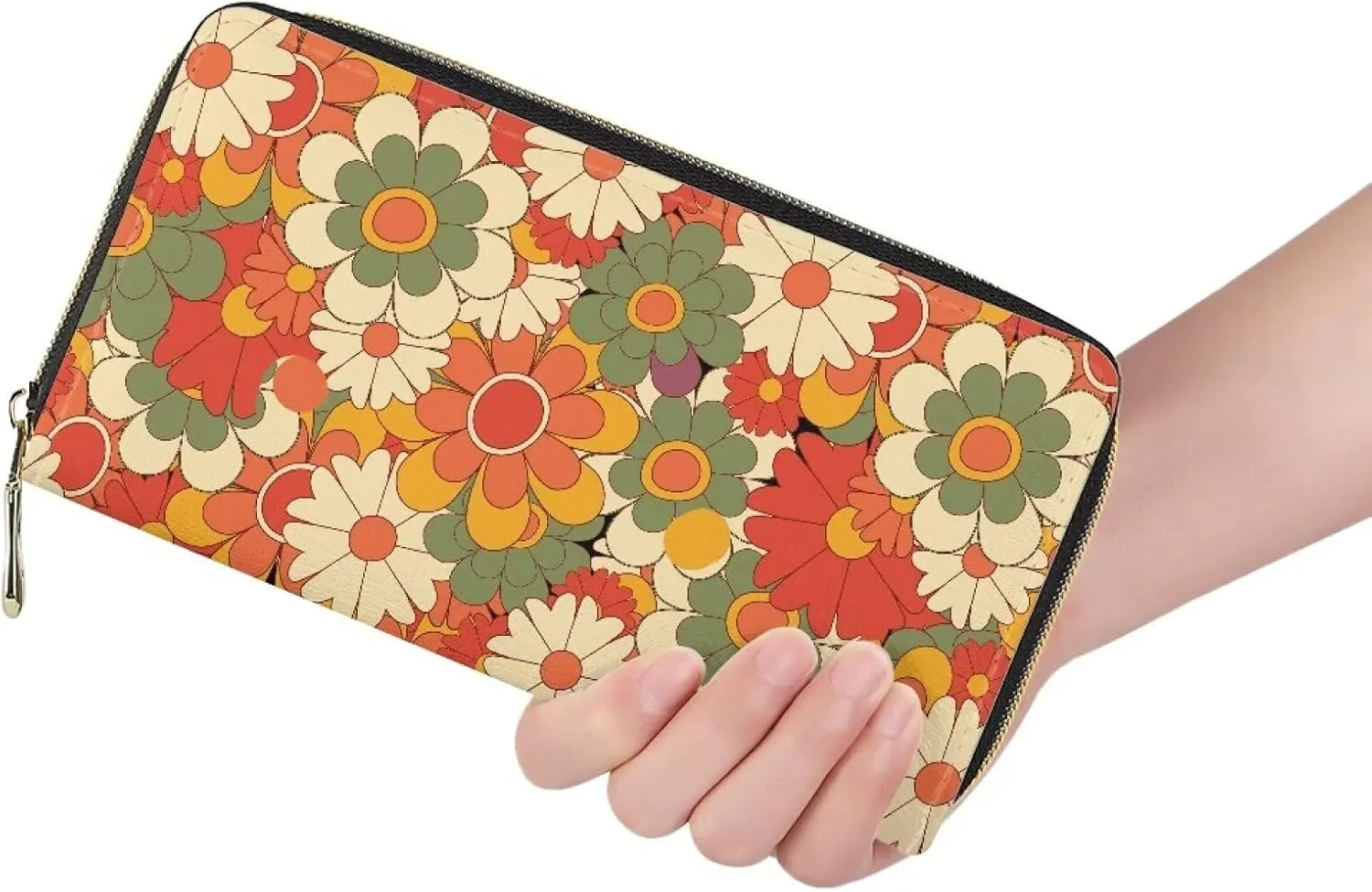 JEOCODY Cute Animal Women Leather Wallet Clutch Long Coin Purse Phone Card Holder