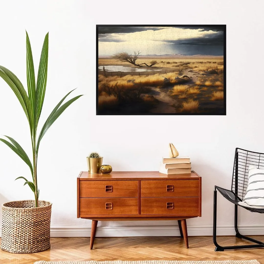 Jigsaw Puzzles 500 Piece for Adults - Hunting and Fishing Hunt Hunting Quail in Corn Field Dog Poster 1938 Grouse Hunting Wooden Puzzle Fun Games Stress Relief Toys for Home Decor Living Room Decor