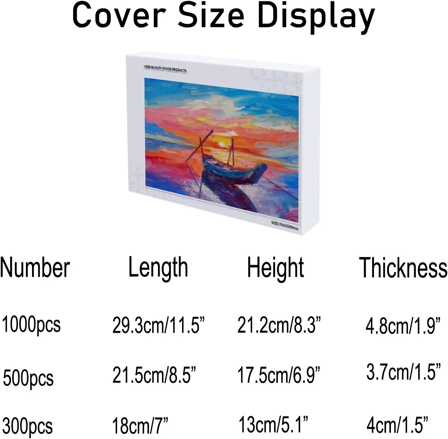 Jigsaw Puzzles Oil Painting Fishing Boats Toy Kid Educational Games Brain Challenge Adults Art DIY Child Leisure Game Suitable Family Friends 500PCS