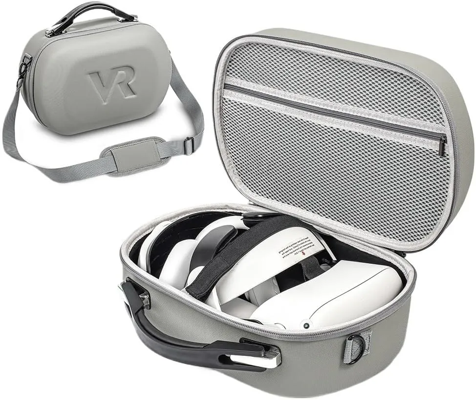 JLANDA Goggles VR Glasses Storage Bag for Meta Quest 3 Waterproof Case Portable Handbag for Oculus Quest 2 VR Accessories