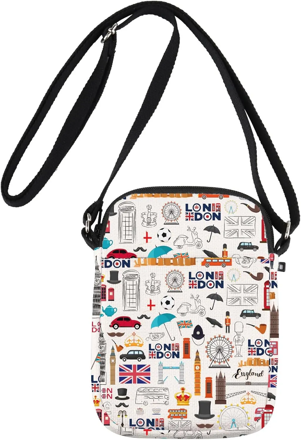 JNIAP London Crossbody Bag London Trip Gift London Travel Purse London Shoulder Bag London Crossbody Purse