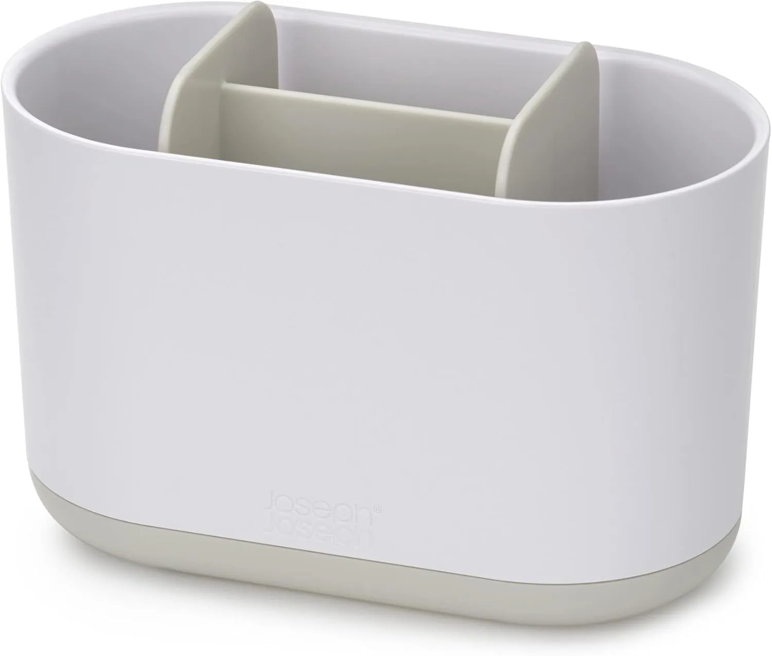 Joseph Joseph Duo Detachable Toothbrush Holder, Compatile with Manual and Electric Toothbrushes, Bathroom Organizer, White, Large