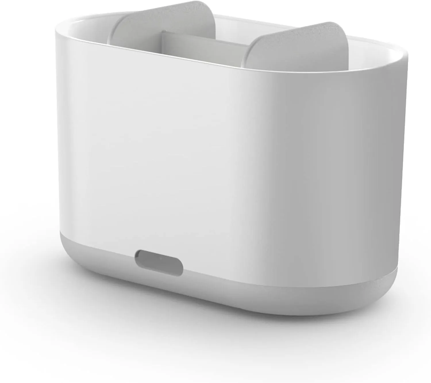 Joseph Joseph Duo Detachable Toothbrush Holder, Compatile with Manual and Electric Toothbrushes, Bathroom Organizer, White, Large