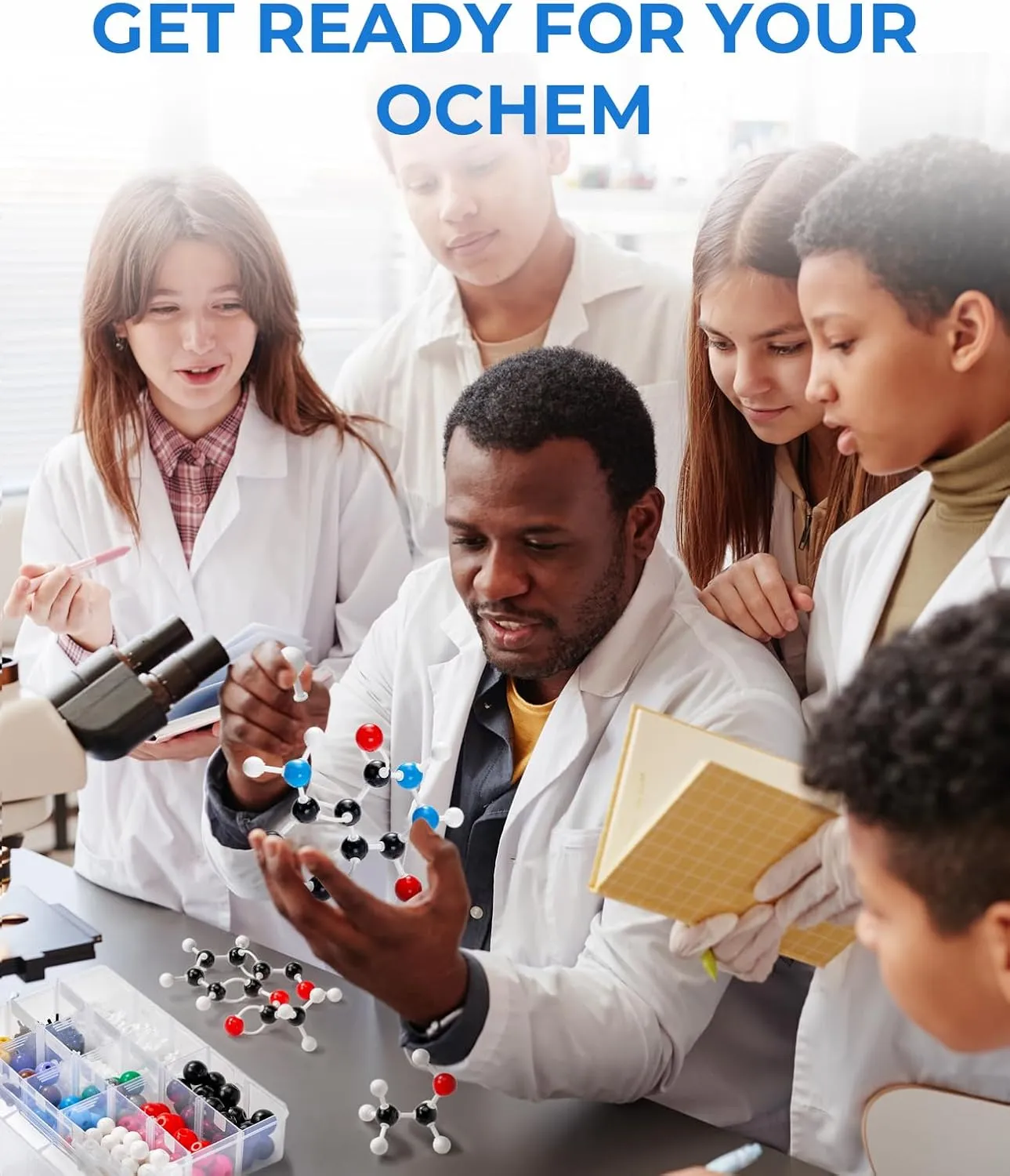 JoyCat Molecular Model Kit (404 pcs), Organic Chemistry Molecule Science Gifts for Ochem and Inorganic Students and Teachers