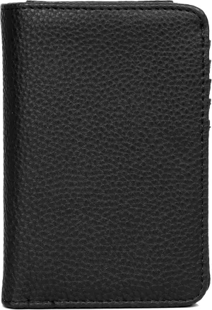 Julia Buxton Solid Pebble Vegan Leather Snap Bi-fold