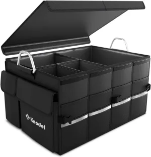 K KNODEL Car Trunk Organizer, Black, Unisex, Automobiles