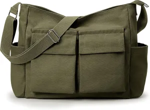 Canvas-Paneled Oxford Student Bags