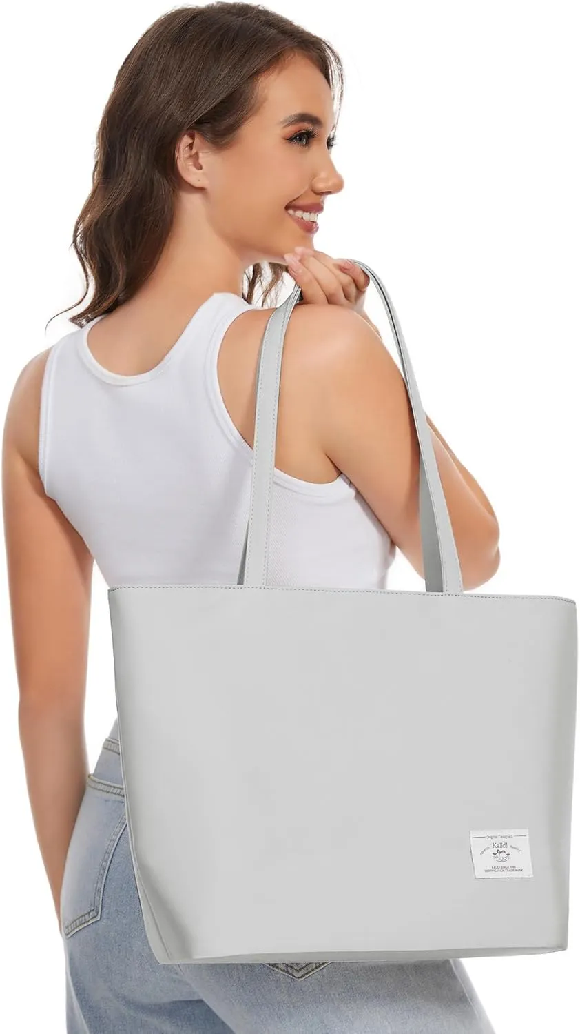 KALIDI Tote Bag for Women Large Waterproof Shoulder Bag Zipper Casual Hobo Handbag Work Shopping Lightweight