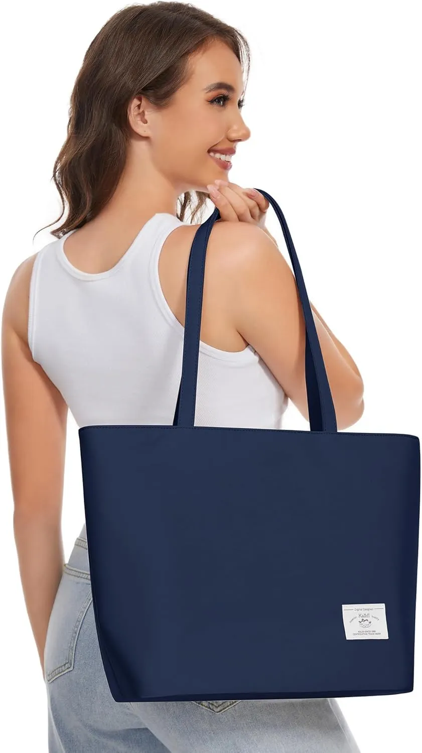 KALIDI Tote Bag for Women Large Waterproof Shoulder Bag Zipper Casual Hobo Handbag Work Shopping Lightweight