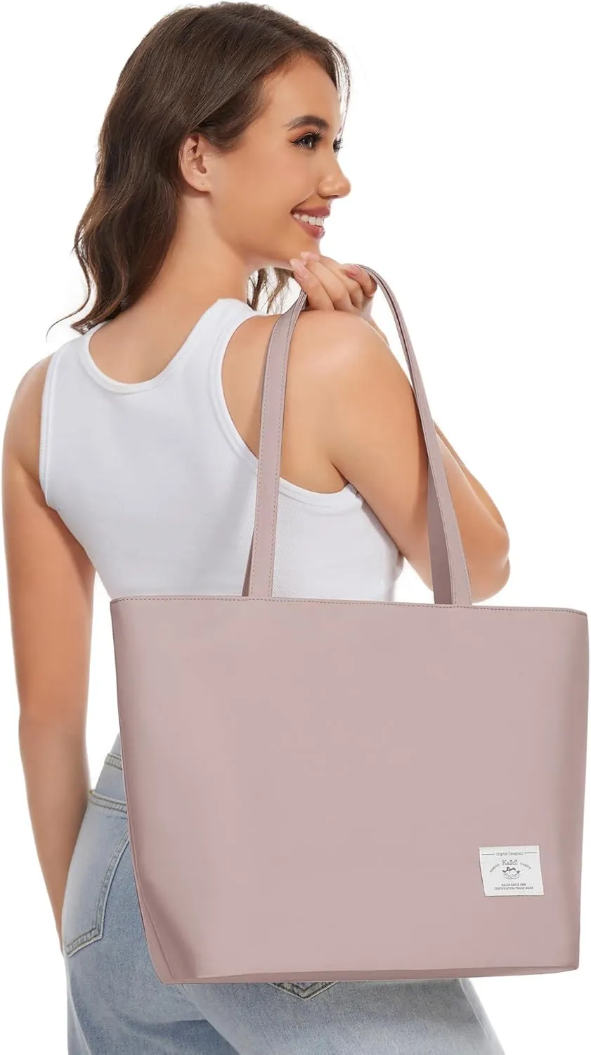 KALIDI Tote Bag for Women Large Waterproof Shoulder Bag Zipper Casual Hobo Handbag Work Shopping Lightweight
