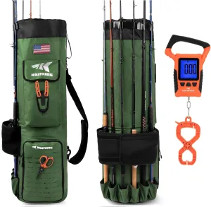 KastKing Karryall Fishing Rod Bag(Green) & WideView Floating Waterproof Fishing Digital Scale