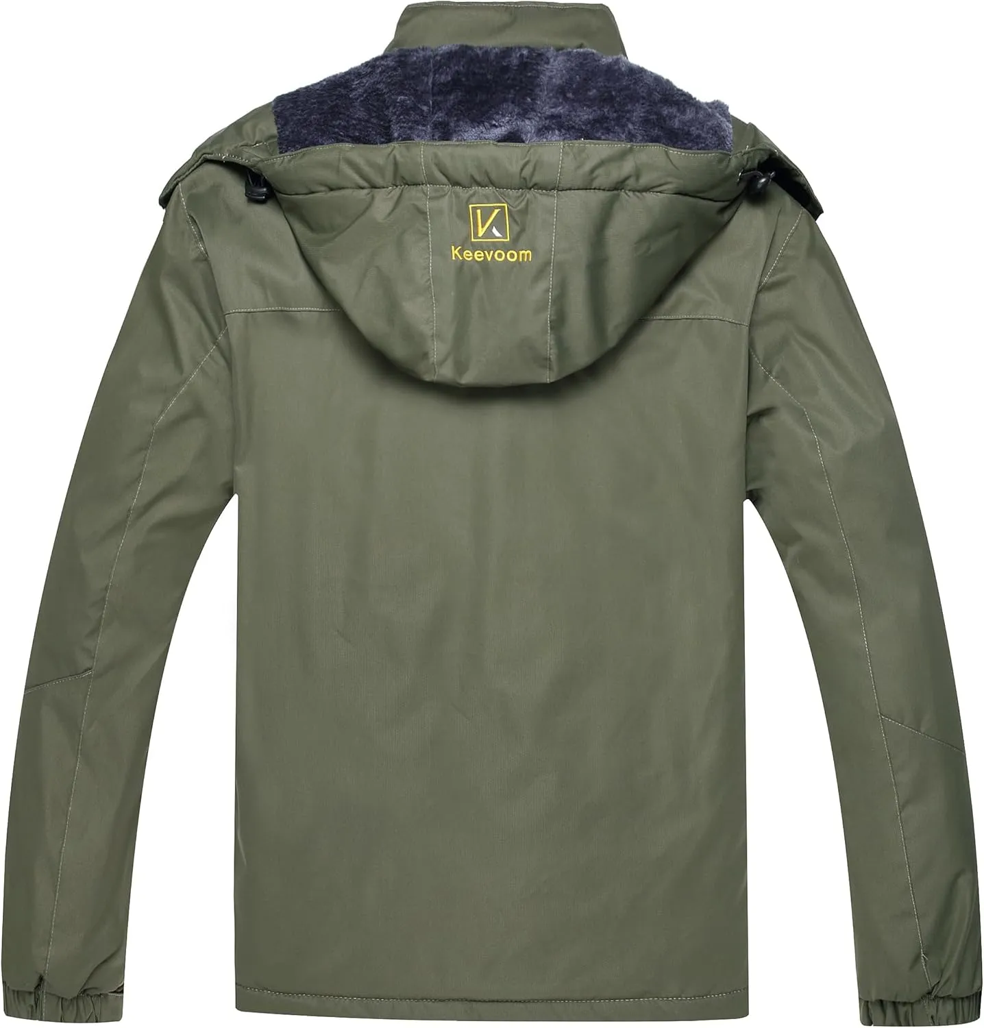 Keevoom Men's Winter Jackets Ski Snow Coats Waterproof Hooded Raincoats Snowboarding