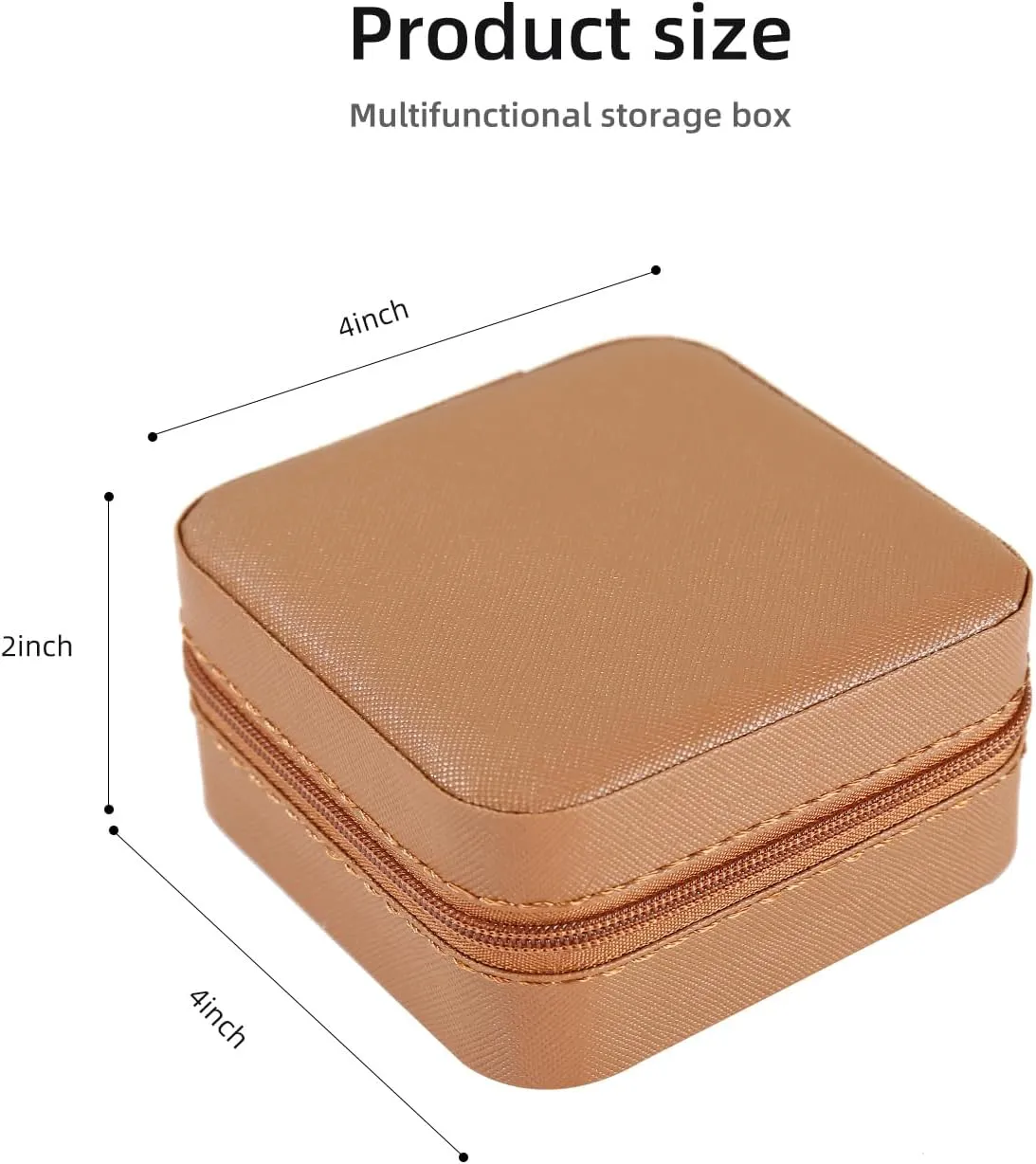 KElofoN Travel jewelry case Travel jewelry box Travel Jewelry Organizer Small Jewelry Organizer Box for Girls Women with Mirror (5-coffee)