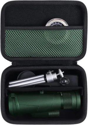 Khanka Hard Monocular Telescope Storage Box Holder Carrying Case Replacement for Gosky 12x55, Titan 12X50/ Pankoo 40x60, 16x52, 12x50/ Wingspan Optics 12x50 High Powered Monocular Telescope, Case Only