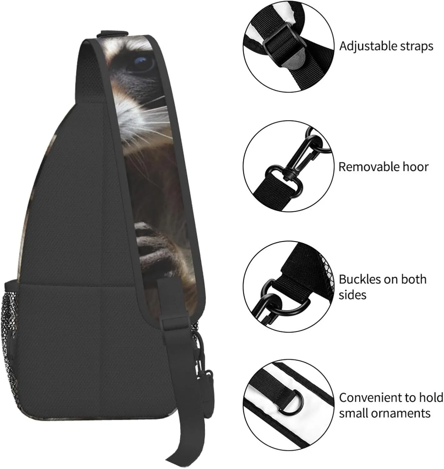 KHiry Sling Bag for Women Men Crossbody Bag Small Sling Backpack Softball Chest Bag Hiking Daypack