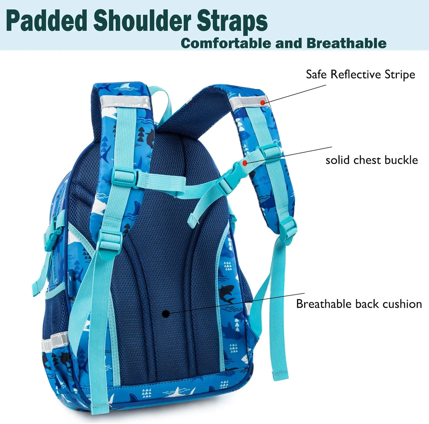 Kids Backpack 16 in School Bookbag with Insulated Lunch Box Pencil Case Lightweight Student Bookbag for Girls and Boys