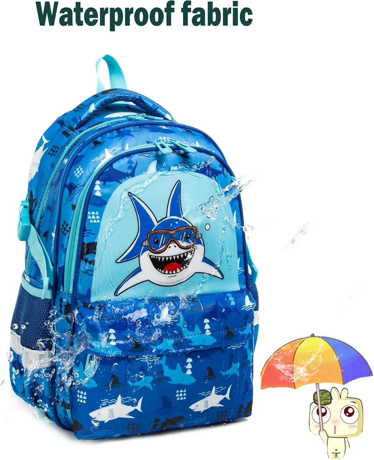 Kids Backpack 16 in School Bookbag with Insulated Lunch Box Pencil Case Lightweight Student Bookbag for Girls and Boys