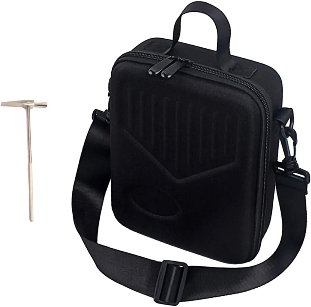 Kisangel Black Storage Bag Thumb Piano Shoulder Bag Handle Portable Carry Case for Travel