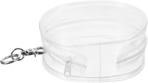 Kisangel Outdoor Doll Carrying Bag Portable Transparent Doll Storage Holder with Stylish Hook Lightweight and Water Resistant for Travel and Display