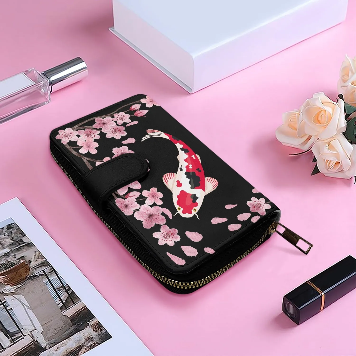 Koi-Long Leather Wallet