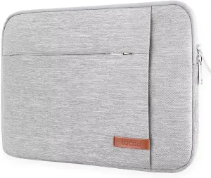 Lacdo Laptop Sleeve Case for 14-inch MacBook Pro M4/M3/M2/M1 Chips Pro Max A3112 A3401 A3185 A2992 A2918 A2779 2024-2021, Water-Resistant Computer Bag MacBook Bag Case with Accessory Pocket, Gray