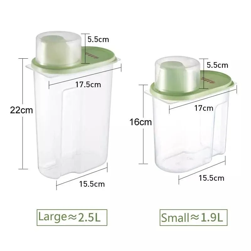 Large Capacity Airtight Dry Food Container, Cereal Flour Grain Food Storage Bottle, Durable Cereal Storage Sealing Can, BPA Free Clear Plastic Kitchen Cereal Bin