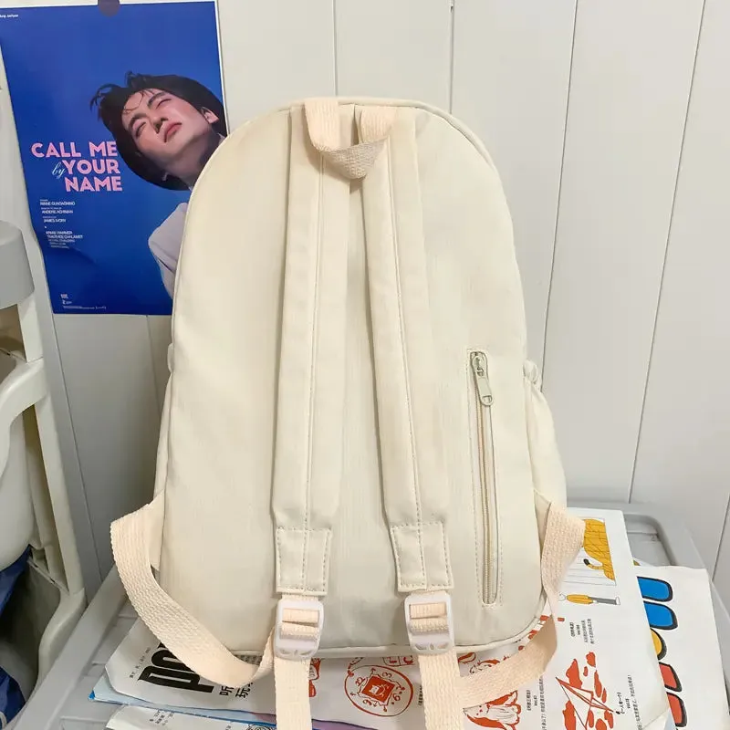 Large Capacity Minimalist Student Backpack for Girls